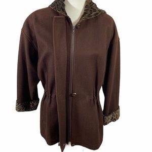 Herman Kay Women’s Brown Hooded Coat